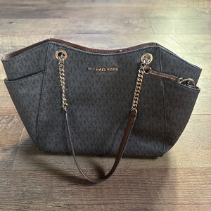 Women's Michael Kors Tote Bag Brown Medium